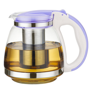 Juego de tazas de cristal para té y café, conjunto de tetera de cristal resistente al calor, a la moda, transparente, clásico, 1000ml, 1,8 L - Product Image 6