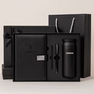 Modern Office Gift Set Featuring A5 PU Leather Notebook <b>Pen</b> <b>Refill</b> and Thermal Bottle Suitable for Corporate Gifts - Product Image 2