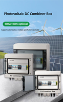Boîtier de Combinaison Photovoltaïque Solaire Conforme CE avec Protection Foudre 4 Entrées 2 DC 1000V 32A Fusible Étanche IP65 6 Prises