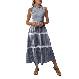 Nuovo Arrivo Estivo Stile Casual Dolce Europeo-Americano da Donna, Antistatico, a Vita Alta, con Volant in Pizzo - Product Image 5