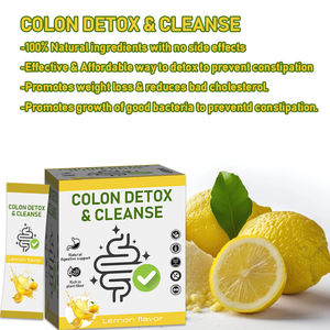 Özel etiket doğal bağırsak sağlık bitki <span class=keywords><strong>Fiber</strong></span> limon lezzet kolon detoks toz temizlemek - Product Image 2