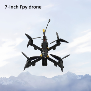 Drones FPV 7 pouces avec cadre en fibre de carbone, caméra HD 720P, moteur sans balais, capacité de charge de 3,5 kg, télécommande, transmission à 10 km, gyroscope 4 axes - Product Image 1