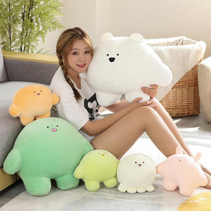 Großhandel Soft Cute Emojis Tasche Octopus Cartoon Dinosaurier Plüsch tier Big Tuanzi Schlaf kissen Octopus Sofa Kissen Oem Odm - Product Image 2