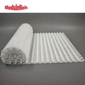 ModuleBelt sabuk konveyor plastik Modular, sabuk atas datar Modular kelas makanan - Product Image 2