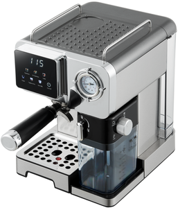 Machine à café <span class=keywords><strong>italienne</strong></span> en acier inoxydable pour latte et cappuccino avec réservoir d'eau de <span class=keywords><strong>1</strong></span>,6 L pour usage domestique - Product Image 3