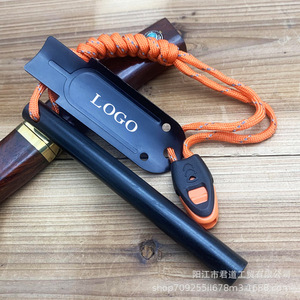 Magnesium Rod <b>Fire</b> <b>Starter</b> 12.7x127mm Outdoor Survival Tool With Whistle And Lanyard For Camping Hiking - Product Image 1