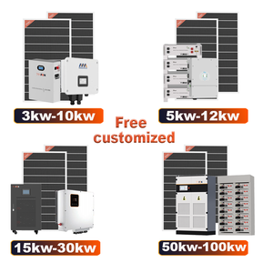 Sistema de Energía Solar Híbrido de 50KW con Paneles de Silicio Monocristalino MPPT, Sistema de 10KW para Uso Doméstico, Capacidad de Batería de 230KWH - Product Image 2