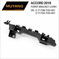 Bracket Depan Body Kit MUYANG Berkualitas Tinggi untuk Honda Accord 2018 OE C-71198-TVE-H01C-71193-TVE-H01 Hitam
