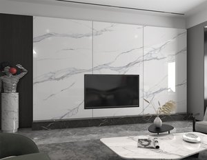 Dalle polie blanc alpin, veinage continu infini, universelle pour revêtement mural/comptoirs/sol et personnalisation de toute la maison - Product Image 4