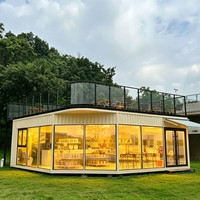 Installation Facile, Maison Conteneur Modulaire en Acier, Écologique, Étanche, Boutique Commerciale, Café, Pub, Contrôle Intelligent