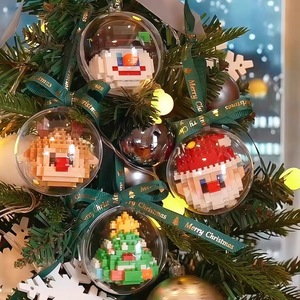 Đồ chơi lắp ráp tự làm tương thích <span class=keywords><strong>LEGO</strong></span> Ông già Noel, cây thông Noel bằng nhựa, quà tặng giáo dục ngày lễ dành cho bé trai bé gái - Product Image 4