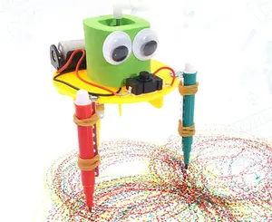 DIY Kits Graffiti Robot Mô Hình Đồ Chơi Khoa Học Cho Trẻ Em Làm Rung Động Graffiti Mới Lạ Đồ Chơi Giáo Dục Lắp Ráp Mô Hình Bộ Dụng Cụ