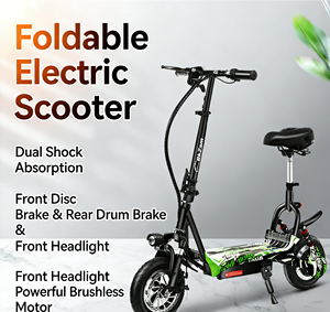Patinete Eléctrico de Doble Motor con Luces de Seguridad - Plataforma Antideslizante para Conducir de Noche - Product Image 3