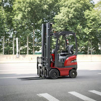 Chariot élévateur électrique compact YuDing CPD-12 de 1,2 tonne, batterie au plomb-acide, déplaceur latéral hydraulique, pneus pleins pour les petits entrepôts de vente au détail