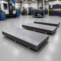 Table de soudage 3D robuste D28 en acier nitridé Q355, poste de travail modulaire