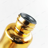 Bouteille en verre en forme d'ampoule avec logo personnalisé, pot en verre unique en forme d'ampoule vide avec bouchon à vis pour emballage cadeau de boissons et spiritueux