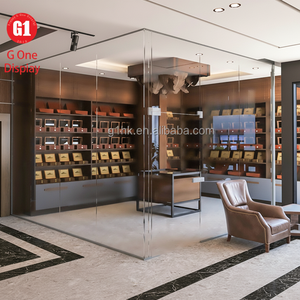 ตู้โชว์ซิการ์แบบมีไฟ LED สำหรับร้านค้า ออกแบบตามสั่งสำหรับร้านขายบุหรี่ - Product Image 1