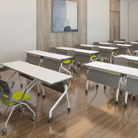 Table de bureau pliable multifonctionnelle mobile Mobilier de bureau Montage facile Bureau de formation mobile Table pliante rabattable