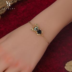 FB0302 caténaire à main la petite fille Stich cadeaux & bijoux pour femmes joli Bracelet réglable 18 K Bracelets de mode - Product Image 5