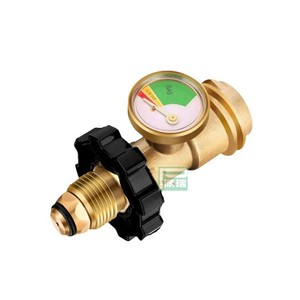 Gas Grill Regulator Brass Pressure Gauge For Propane Tank Conversion Connector Multipurpose <b>BBQ</b> <b>Tool</b> - Product Image 4