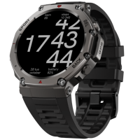 Montre intelligente DM58 Montre intelligente robuste avec boîtier en métal 5ATM Modes multisports Suivi GPS Montres intelligentes Android
