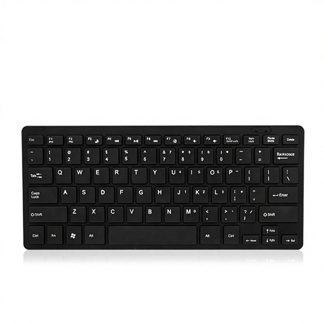 K1000 Wired Keyboard 78 Keys Non-Mechanical PS/2 Interface Direct Small Spot Waterproof Durable