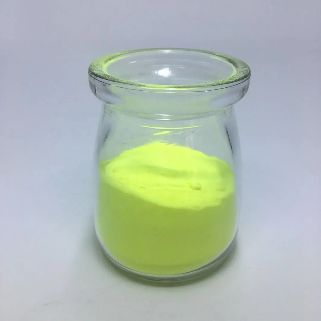 Pigmen Warna Strontium Aluminate Menyala Dalam Gelap, Bubuk untuk Injeksi Kuning Menyala Dalam Gelap