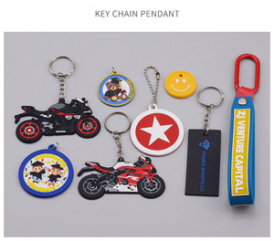 OEM ODM Low MOQ Multi Shape <b>Cartoon</b> Sport Food Animal Key <b>Rings</b> 3D Embossed Soft Rubber Key Chain Pendants Custom PVC Keychains - Product Image 4