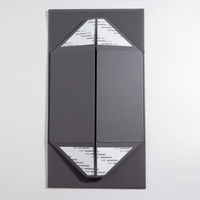 Boîte cadeau magnétique pliable en carton rigide de luxe biodégradable OEM, texture papier gris, pour l'emballage de vêtements et de costumes, avec logo personnalisé