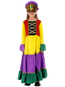 Renaissance médiévale Mardi Gras robe de princesse fille espagnole Jarabe danseuse déguisement pour Halloween carnaval fête vêtements - Product Image 3