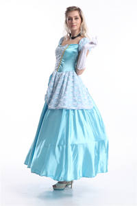 Ecowalson adulto dulce princesa Cenizas disfraz mujer damas <span class=keywords><strong>azul</strong></span> princesa disfraces con enagua - Product Image 3