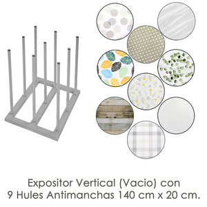 Espositore per Tovaglie, 9 Rotoli, Completo - Product Image 1