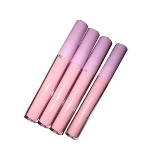 Migliori cosmetici campioni gratuiti private label nude organico lip gloss chiaro fornitore - Product Image 1