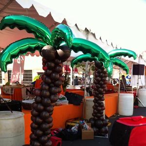 Hot Sale Palm Tree Leaves <b>Balloons</b> Helium Foil <b>Balloon</b> 36 Inch Green Gold Silver Coconut Leaf Foil <b>Balloon</b> for Party <b>Decoration</b> - Product Image 4