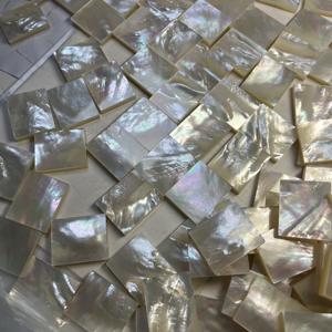 Lámina de Nácar de Alta Calidad de 29x24*4,6 mm, Rebanada Cuadrada de Concha Blanca para Decoración de Cuchillos y Guitarras - Product Image 5