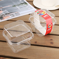 Boîtes d'emballage pour boulangerie personnalisées par le fabricant, contenants en plastique transparent pour fruits, gâteaux, desserts, biscuits, à emporter, avec couvercle