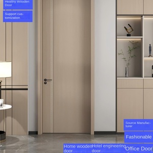 ประตูห้องไม้เนื้อแข็งปรับแต่งได้สำหรับวิลล่าโรงแรมจากโรงงานจีนสำหรับใช้ในครัวเรือน - Product Image 4