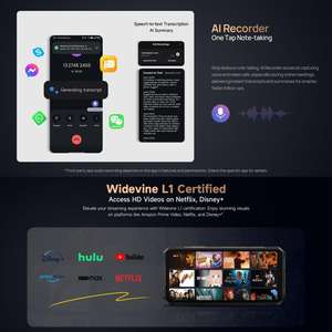 เกราะ Ulefone รุ่นทั่วโลก X16 <span class=keywords><strong>Pro</strong></span>, 8GB + 256GB, มองเห็นกลางคืน, โทรศัพท์ทนทาน10360mAh, แอนดรอยด์6.56นิ้ว15 OCTA Core 5g - Product Image 3