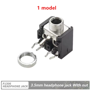 ขั้วต่อเสียง PJ-306M PJ306 ขนาด <span class=keywords><strong>3</strong></span>.5 มม. แบบตัวเมีย 5 ขา พร้อมน็อต แบบ DIP สำหรับหูฟังสเตอริโอ ขั้วต่อเสียงและวิดีโอ PJ-306 F M <span class=keywords><strong>3</strong></span>.5 มม. - Product Image 3