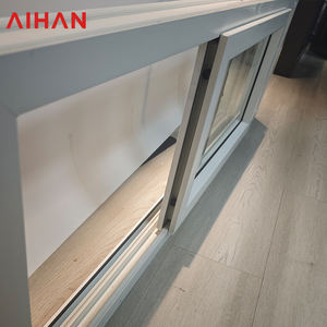 AIHAN Marco Delgado moderno Ventana corredera de aluminio Vidrio grande <span class=keywords><strong>para</strong></span> Vista máxima Patrón de apertura horizontal - Product Image 4