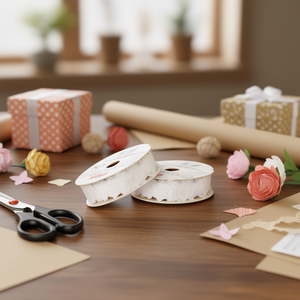 Nastro decorativo Ilan 2,0 cm x 2,7 m, bordo in pizzo bianco per artigianato e regali - Product Image 3