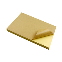 Autocollants personnalisés en papier kraft brun A4, autocollants adhésifs, inscriptibles et imprimables pour usage de bureau