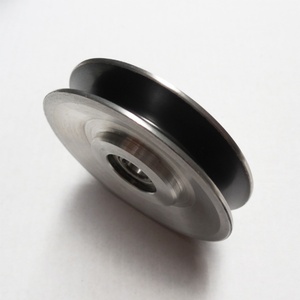 <b>Small</b> Ceramic Coated Electric Wire Pulley <b>Wheel</b> 60(D)*13(T) with Bearing - Product Image 3
