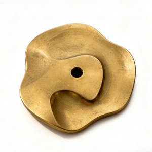 แท่นวางธูปทรงดอกไม้แบบสั่งทำพิเศษ งานหล่อขึ้นรูปด้วยเครื่อง CNC คุณภาพสูง ดีไซน์หรูหรา น้ำหนักดี วัสดุทองเหลือง ทองแดง บรอนซ์ ทอง สำหรับใช้ในบ้าน - Product Image 1