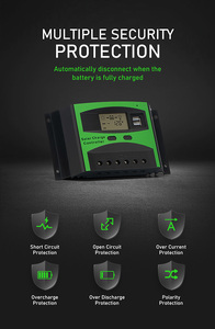 Nouveau régulateur de charge solaire PWM Solardance AT4024 30A GEL SLD FLD avec stabilisateur de batterie 12V 24V automatique et double USB - Product Image 5