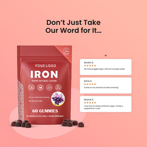 En Çok Satan Ürünler Vegan Demir Jelibonları Sağlık Ürünü Demir Eksikliği, Anemi için Vitaminli Demir Jelibon - Product Image 6