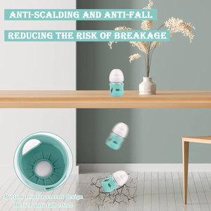 Manchons en silicone anti-casse pour biberons en verre naturel <span class=keywords><strong>Avent</strong></span> Sacs isothermes pour la sécurité du bébé - Product Image 5