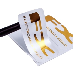 Tùy chỉnh in logo vàng lá Vinyl Nhãn dán cuộn tự dính không thấm nước dán logo nhãn cho Nến Lọ - Product Image 1