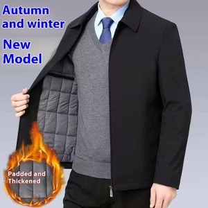 Người Đàn Ông Của Mùa Đông Đứng Cổ Áo Cotton Ve Áo Ấm Kinh Doanh Bên Ngoài Mặc Với Dây Kéo Đóng Cửa Cao Phong Cách Đường Phố Hàng Đầu Dày Áo Khoác - Product Image 4