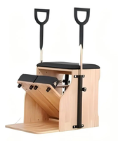 Chaise de Pilates Wunda réglable en bois de hêtre massif MJD-W18B - Durable, portable, multifonctionnelle, emballée, garantie 3 ans, santé et fitness
